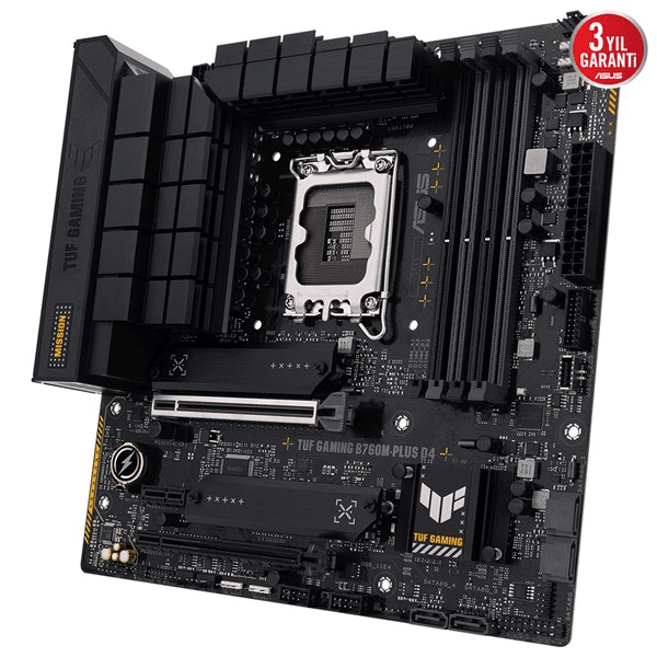 ASUS TUF B760M-PLUS GAMING D4 DDR4 HDMI-DP PCIE 4.0 1700p mATX