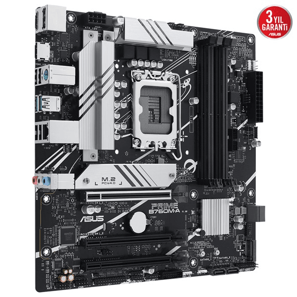 ASUS PRIME B760M-A-CSM DDR5 HDMI-DP PCIE 4.0 1700p mATX KURUMSAL ANAKART