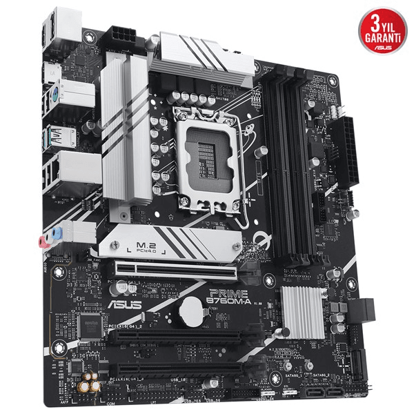 ASUS PRIME B760M-A-CSM DDR5 HDMI-DP PCIE 4.0 1700p mATX KURUMSAL ANAKART