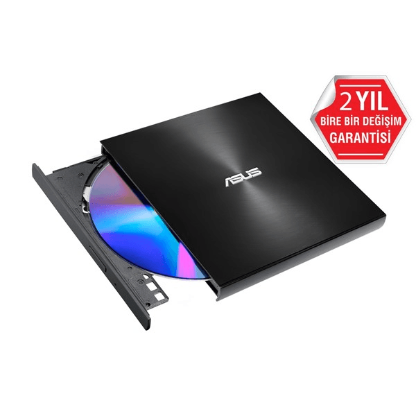 Asus Zendrive-U9m Sdrw-08U9m-U Harici İnce Dvd Yazıcı  M-Disc  Usb Type-C Ve Usb 2.0 Destekli  Siyah