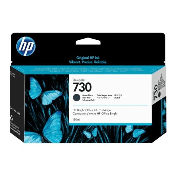 Hp P2v65a (730) Mat Sıyah 130 Ml Genıs Format Murekkep Kartusu