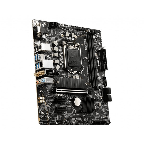 Msı Mb B560m Pro Wıfı Soket 1200 Ddr4 5200 (Oc) Pcı-E Gen 4 M.2 Usb3.2 1X 2.5G Lan Wi-Fi 6 Matx