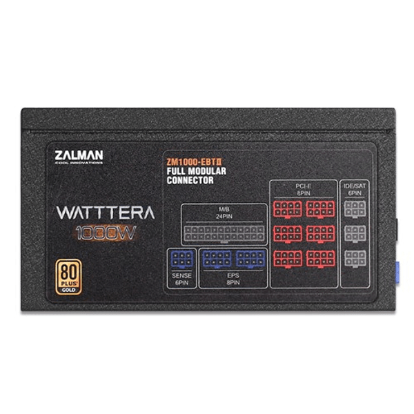 Zalmanzm1000-Ebtıı(Watttera1000w) +80 Plus Gold Yüksek Koruma Devre Tasarımı Güç Kaynağı