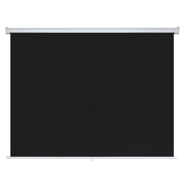 Xblack XGE-240 240x200 cm Cam Tozlu Motorlu Elektrikli Uzaktan Kumandalı Projeksiyon Perdesi (Arkası Siyah Fonlu)