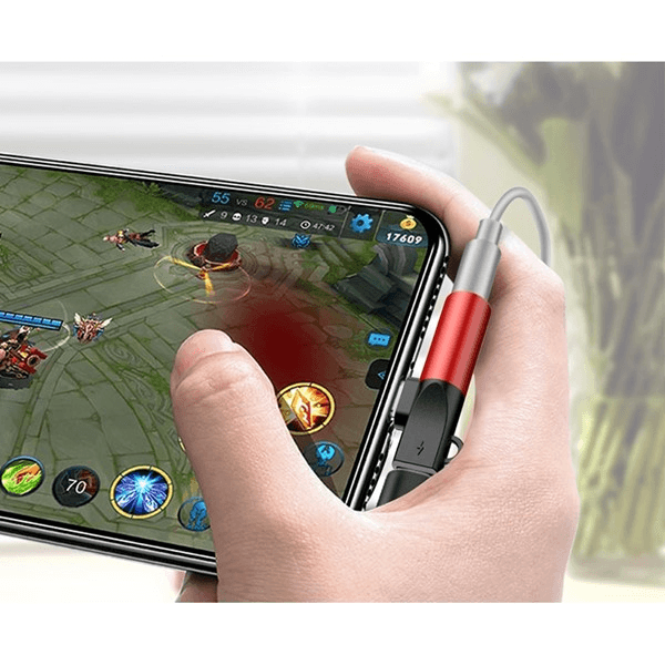 Codegen Apple iPhone Lightning + 3.5mm Stereo Dönüştürücü Çoklayıcı Siyah Adaptör CDG-CNV48