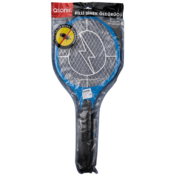 Asonic AS-A22 Kalem Pilli Mavi Raket Sinek Öldürücü