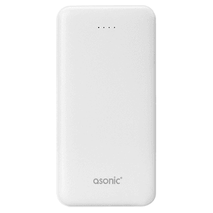 Asonic AS-P10 10000mAh 2*USB Output Powerbank Beyaz Taşınabilir Pil Şarj Cihazı