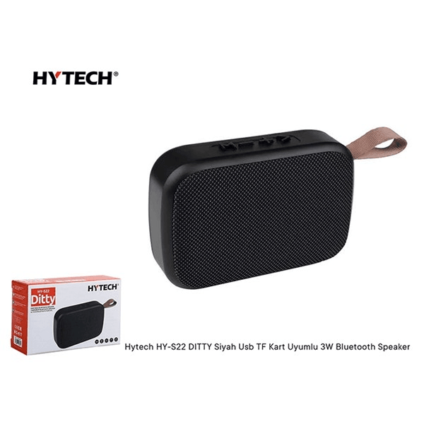 Hytech HY-S22 DITTY Siyah Usb TF Kart Uyumlu 3W Bluetooth Speaker