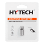 Hytech HY-XO25 Gümüş MicroUSB 5pin F to Lightning M Metal Gövdeli Çevirici