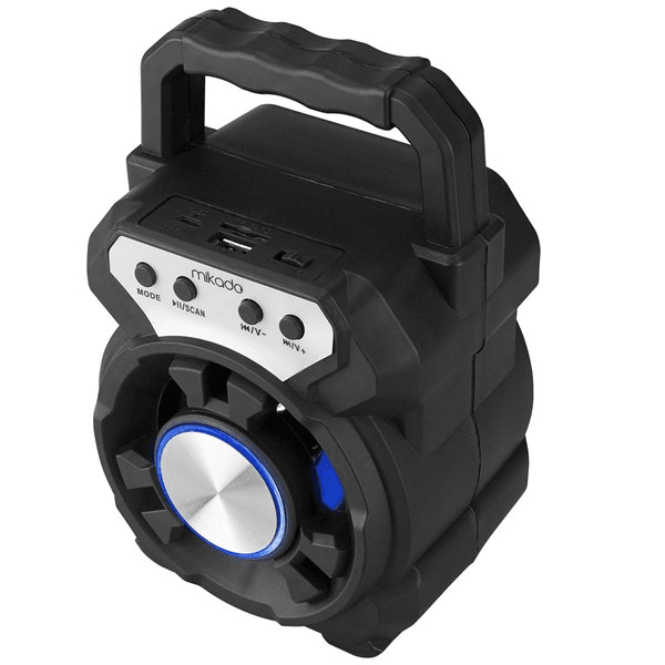 Mikado MD-BT65S 5W 800mAh 3.7V Siyah USB/TF Cart / Bluetooth Taşınabilir Speaker Hoparlör