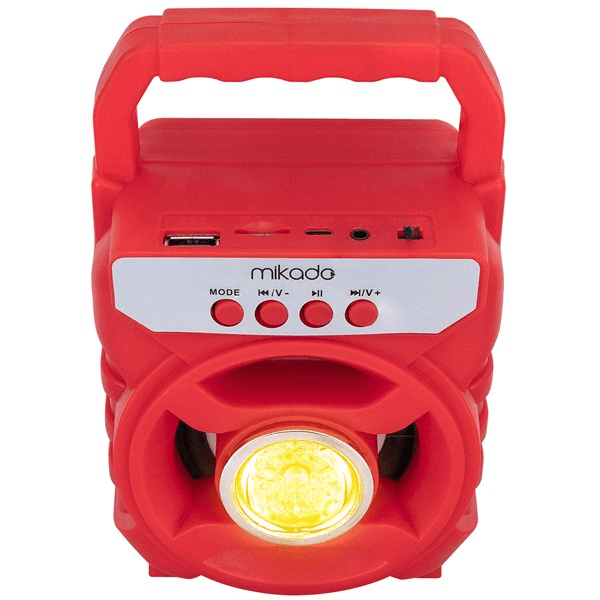 Mikado MD-BT65R 5W 800mAh 3.7V Kırmızı USB/TF Cart / Bluetooth Taşınabilir Speaker Hoparlör