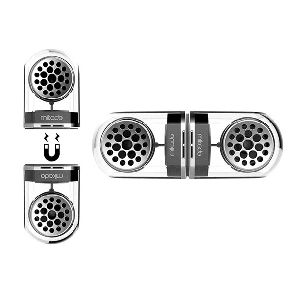 Mikado MD-X9 PERFECT 10W Magnetic Şeffaf TWS STEREO Bluetooth Speaker