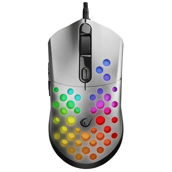 Rampage SMX-R66 ROCKET Ultra Hafif Gümüş RGB Ledli 12000dpi Gaming Oyuncu Mouse