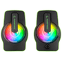 Rampage RMS-G7 FALSETTO 2.0 6 Watt RGB Ledli Yeşil Multimedia Gaming USB Speaker
