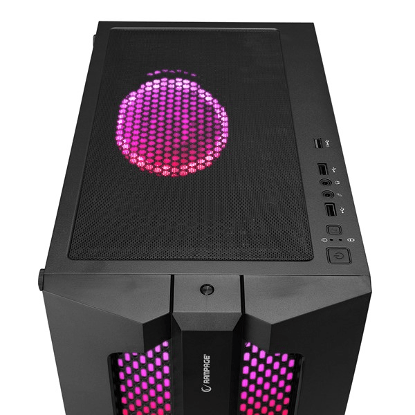 RAMPAGE 600W 80+ X-BASE Gaming Mid-Tower PC Kasası	