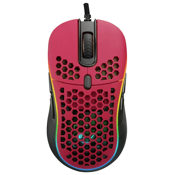 Rampage SMX-R85 GENTLE 6400dpi Kırmızı RGB Ledli Süper Hafif Makrolu Gaming Oyuncu Mouse