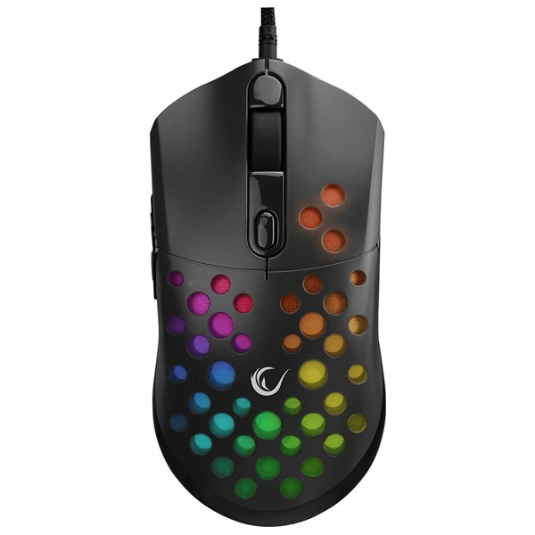 Rampage SMX-R66 ROCKET Ultra Hafif Siyah RGB Ledli 12000dpi Gaming Oyuncu Mouse