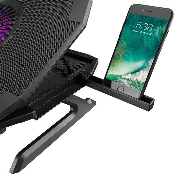 Rampage AD-RC21 X-CooL Siyah 5 Fanlı 10''-18'' RGB Işıklı Notebook Soğutucu Stand