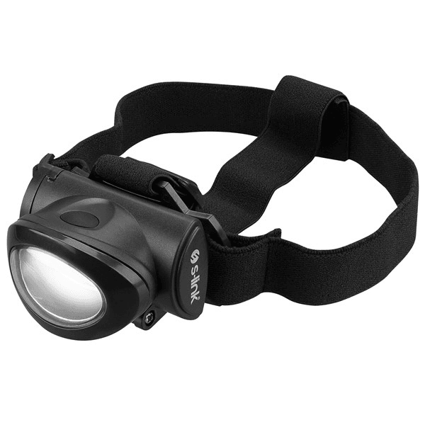 S-link SL-F375 3W Cob Led 3x AAA Pil Işık Ayarlı ve Modlu Kafa Lambası