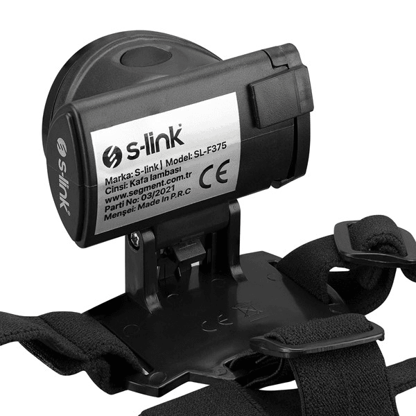 S-link SL-F375 3W Cob Led 3x AAA Pil Işık Ayarlı ve Modlu Kafa Lambası