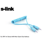 S-link SL-SP5 1m Stereo M/M Mavi Spiral Ses Kablosu