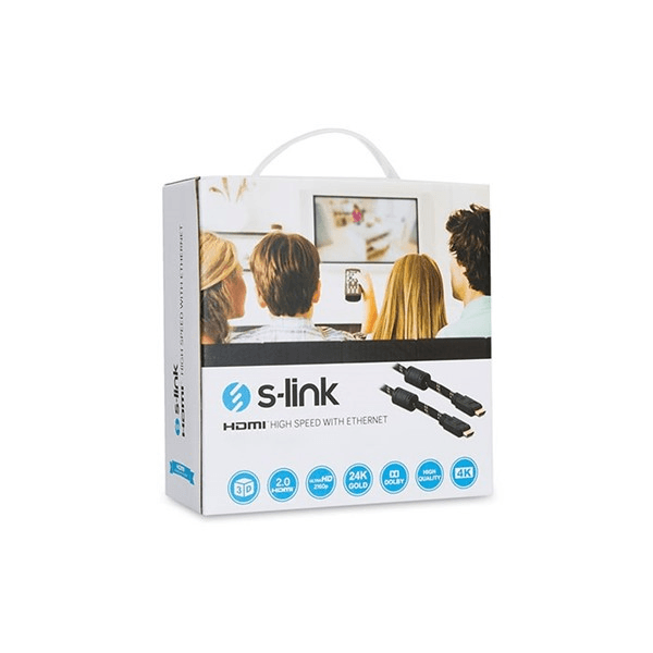 S-link SLX-277 HDMI TO HDMI 25m Altın Uçlu 24K 1.4 Ver. 3D Kablo