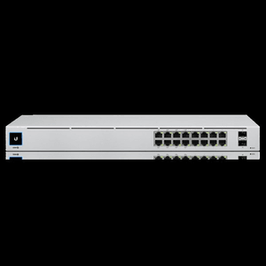 UBIQUITI 16-port USW-16-POE Gigabit 2X-SFP Yönetilebilir Full PoE Switch