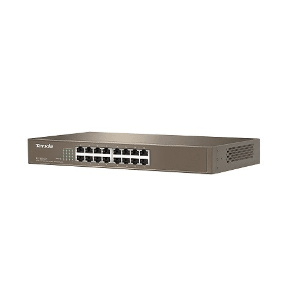 TENDA 16port TEF1016D 10/100 Yönetilemez Switch RackMount
