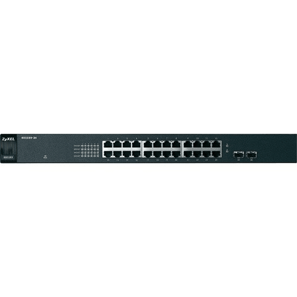 ZyXEL 24port GS1100-24 v3 GIGABIT 2X SFP Yönetilemez Switch RackMount