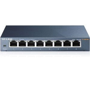 TP-LINK 8-PORT TL-SG108 GIGABIT YÖNETİLEMEZ SWITCH METAL KASA