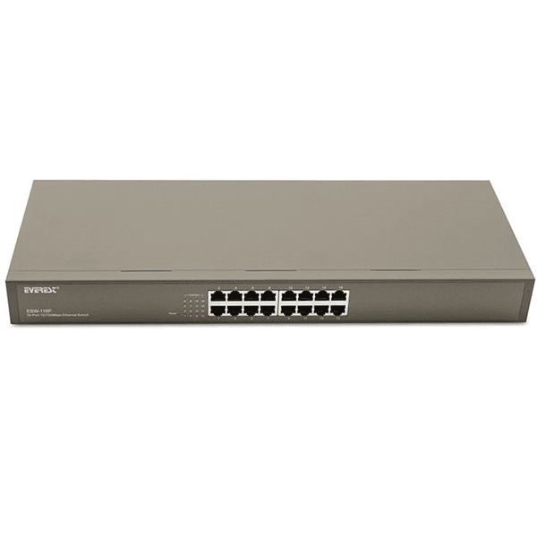 Everest ESW-116P 16Port 10/100 Metal Kasa Switch 