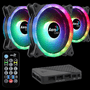 AEROCOOL DUO12 PRO AE-DUO-PRO ARGB 4pin 120mm Kasa Fanı 3-lü Paket