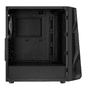 AEROCOOL NIGHTHAWK DUO AE-NGHTHWKD Powersız Gaming Mid-Tower PC Kasası Siyah