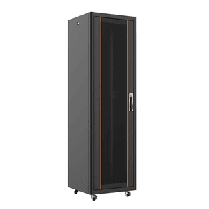 AGER 26U 600x600mm Dikili Tip Siyah Kabinet Vega AG-VB26U6060S1 Cam Kapak