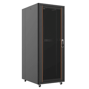 AGER 42U 800x1000mm Dikili Tip Siyah Kabinet Vega AG-VB42U8010S1 Cam Kapak