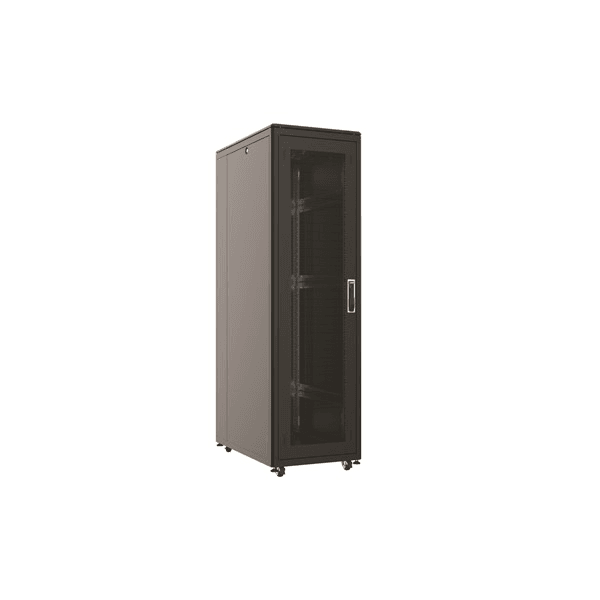 AGER 16U 600x800mm Dikili Tip Siyah Kabinet Vega AG-VG16U6080S1 Cam Kapak