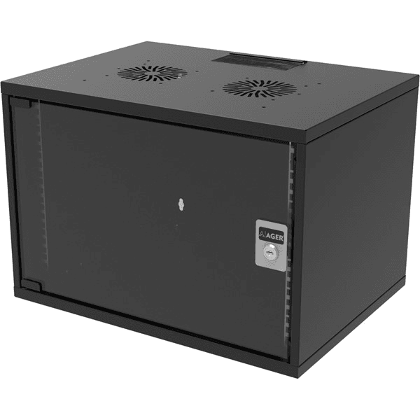 AGER 9U 540x400mm Duvar Tipi Siyah Kabinet SOHO AG-SH09U5440S1