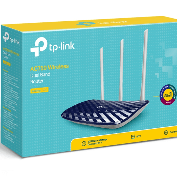 TP-LINK Archer C20 Wıfı5 AC750 Dual Band Router