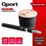 QPORT 500metre CAT6 Utp 23AWG Outdoor Makaralı LSZH Kablo Q-CATFLASH