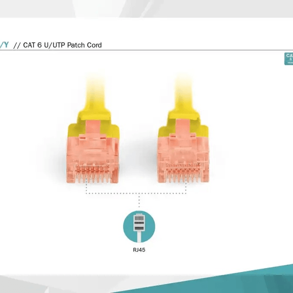 DIGITUS 10metre CAT6 Utp DK-1617-100/Y Sarı Patch Kablo