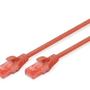 DIGITUS 1metre CAT6 Utp DK-1617-010/R Kırmızı Patch Kablo (10'lu Paket)