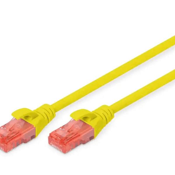 DIGITUS 1metre CAT6 Utp DK-1617-010/Y Sarı Patch Kablo (10'lu Paket)