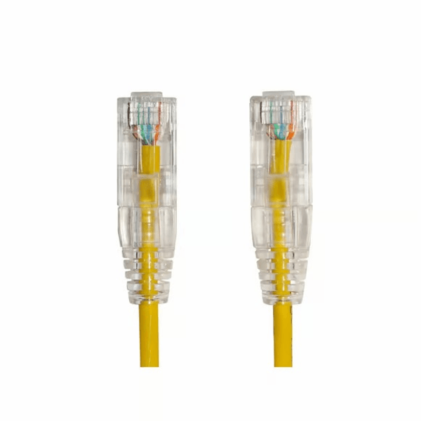 AGER 0.15metre CAT6 Utp Slim AWG28 AC-602-0015/Y Sarı LSZH Patch Kablo (10'lu Paket)
