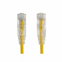 AGER 0.15metre CAT6 Utp Slim AWG28 AC-602-0015/Y Sarı LSZH Patch Kablo (10'lu Paket)