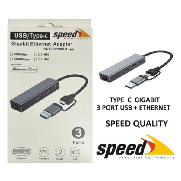 SPEED SP-UET01 Gigabit TypeC Harici Ethernet