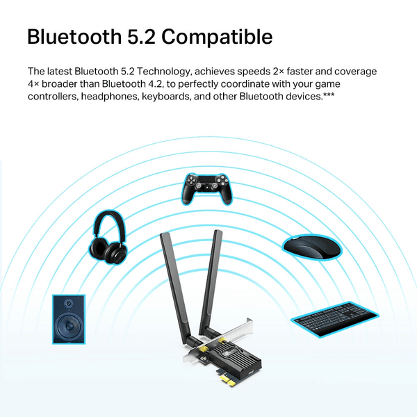 TP-LINK Archer TX20E Wıfı6 Bluetooth PCIe Kablosuz Adaptör