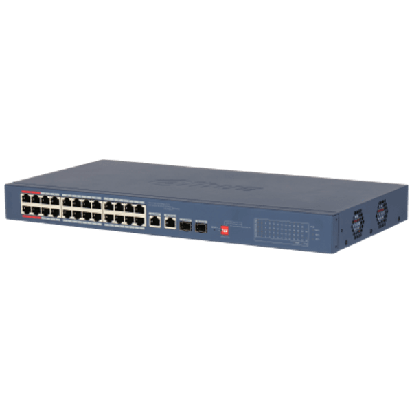 DAHUA 24port CS4226-24ET-240 10/100 2-SFP 240W Cloud PoE Switch