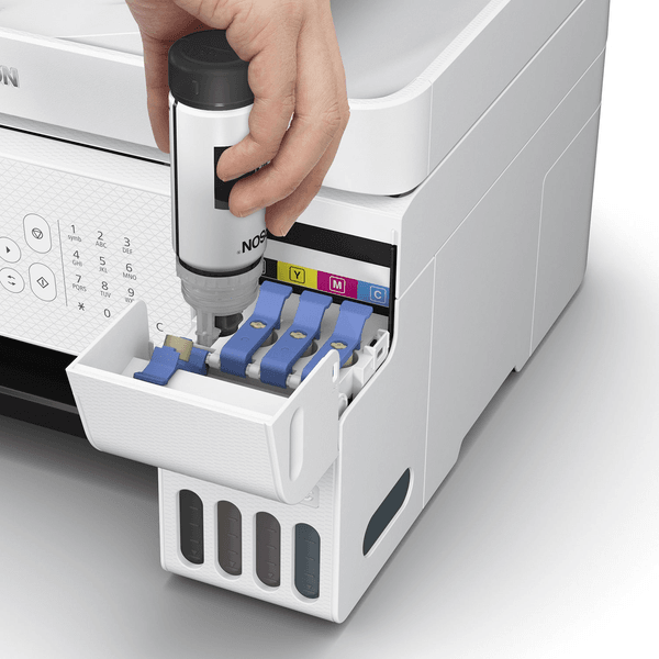 EPSON A4 Renkli L5296 Çok Fonksiyonlu Tanklı Yazıcı Fax USB 2.0,Ethernet,Kablosuz Beyaz
