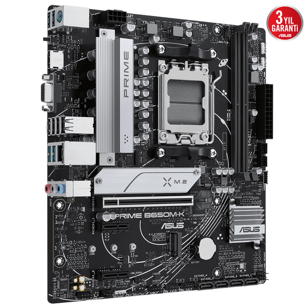 ASUS PRIME B650M-K DDR5 HDMI DP PCIe 16X v4.0 AM5 mATX 