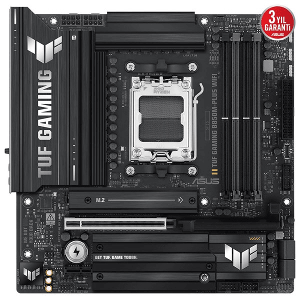 ASUS TUF GAMING B850M-PLUS DDR5 HDMI DP PCIE 5.0 AM5 ATX